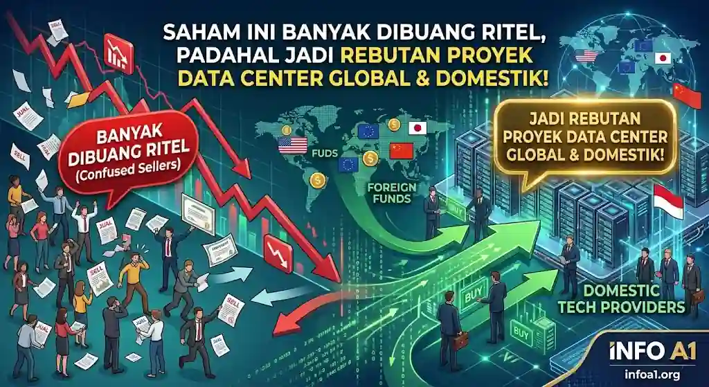 Saham Ini Banyak Dibuang Ritel, Padahal Jadi Rebutan Proyek Data Center Global & Domestik!